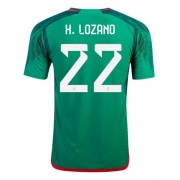 Camisetas De Futbol Selección Méjico Copa Mundial 2022 Hirving Lozano 22 Primera Equipación